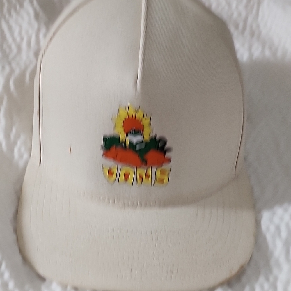 Kids Cream Cap with Colorful Logo